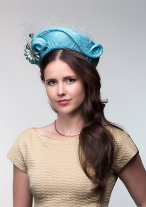 Designer hat Mermaids' Kiss by Louise Macdonald Milliner (Melbourne, Australia)