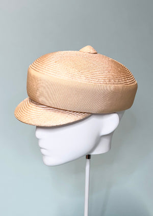 Designer hat Natural Cap by Louise Macdonald Milliner (Melbourne, Australia)