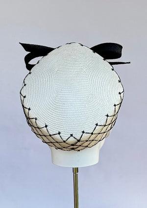 Designer hat Oreo Cap by Louise Macdonald Milliner (Melbourne, Australia)
