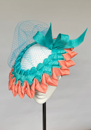 Designer hat Reef Bloom by Louise Macdonald Milliner (Melbourne, Australia)