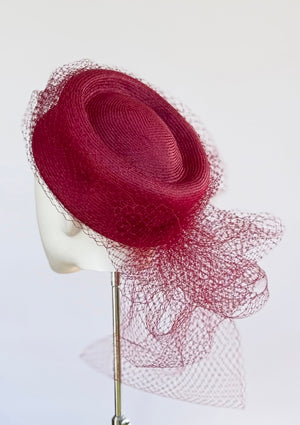 Designer hat Rouge Reverie by Louise Macdonald Milliner (Melbourne, Australia)