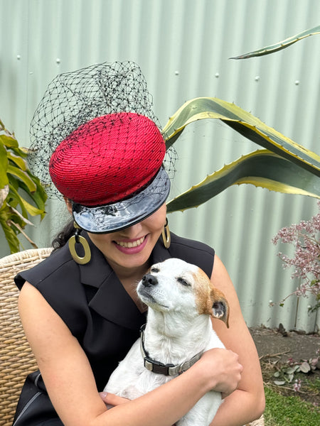 Designer hat The Sydney Cap by Louise Macdonald Milliner (Melbourne, Australia)