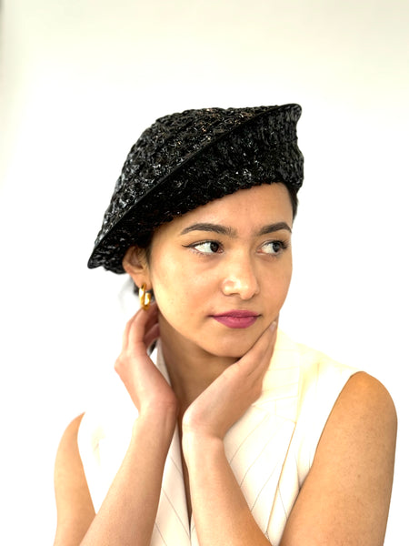 Designer hat Vanessa Beret by Louise Macdonald Milliner (Melbourne, Australia)