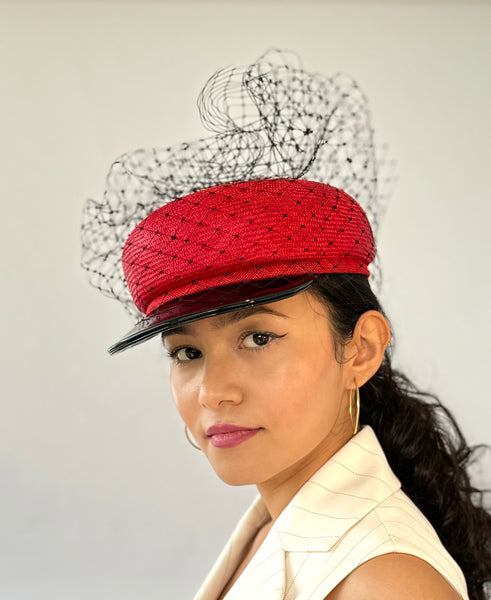 Designer hat The Sydney Cap by Louise Macdonald Milliner (Melbourne, Australia)