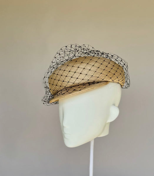 Designer hat The Newport Cap by Louise Macdonald Milliner (Melbourne, Australia)