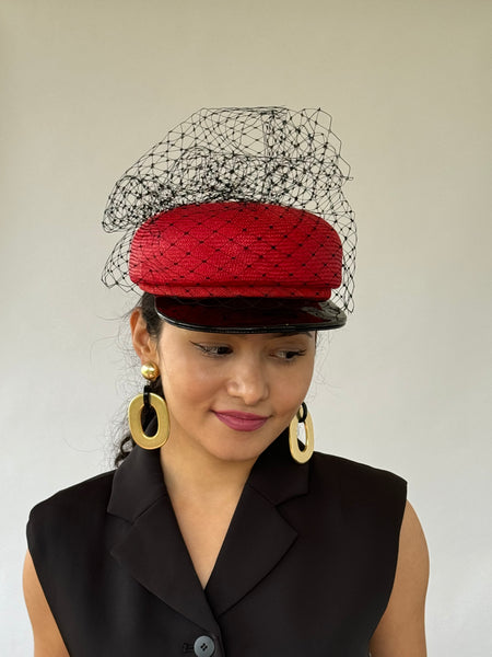 Designer hat The Sydney Cap by Louise Macdonald Milliner (Melbourne, Australia)