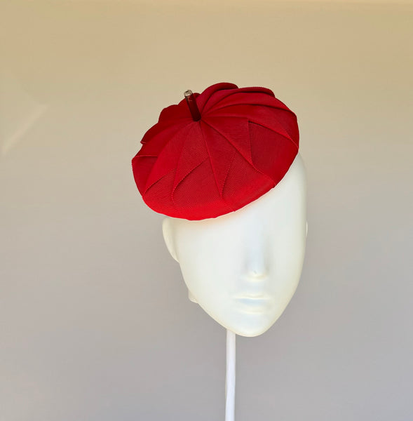 Designer hat Cherry Beret by Louise Macdonald Milliner (Melbourne, Australia)