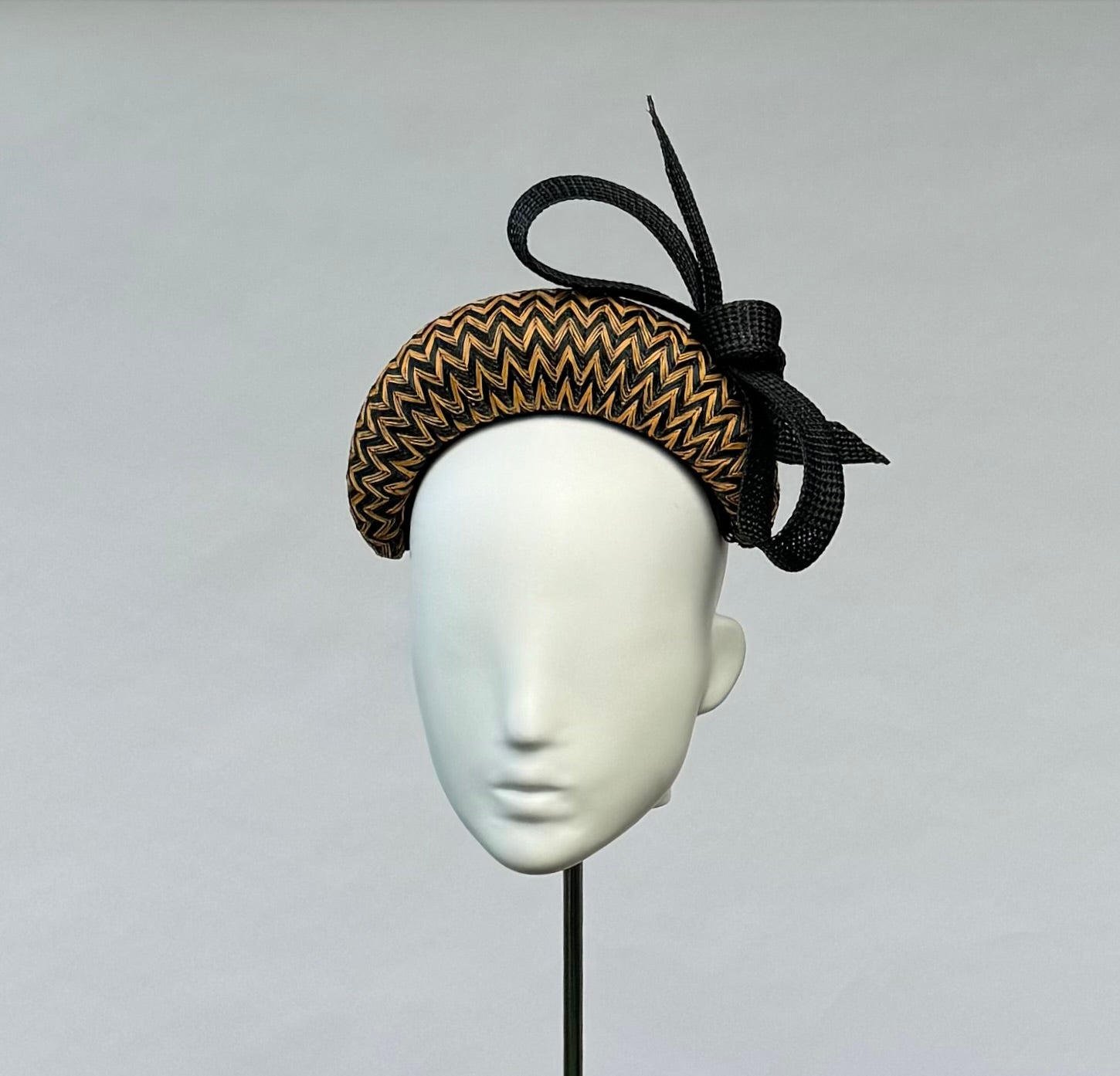 Designer hat Windsor Bow by Louise Macdonald Milliner (Melbourne, Australia)