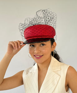 Designer hat The Sydney Cap by Louise Macdonald Milliner (Melbourne, Australia)