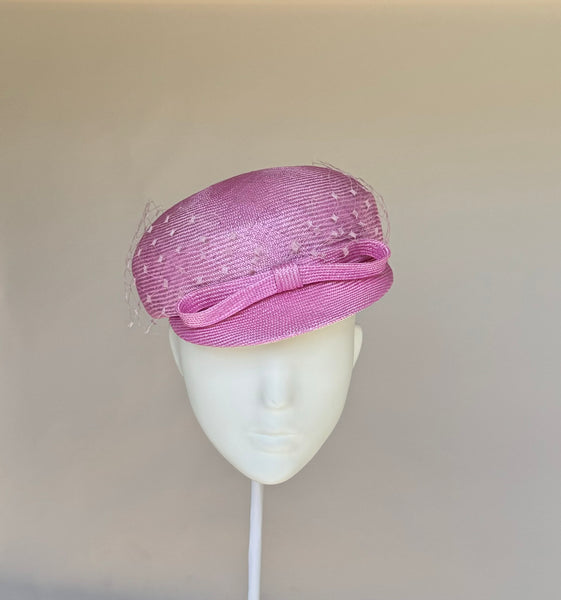 Designer hat Orchid Cap by Louise Macdonald Milliner (Melbourne, Australia)