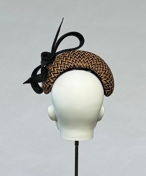 Designer hat Windsor Bow by Louise Macdonald Milliner (Melbourne, Australia)