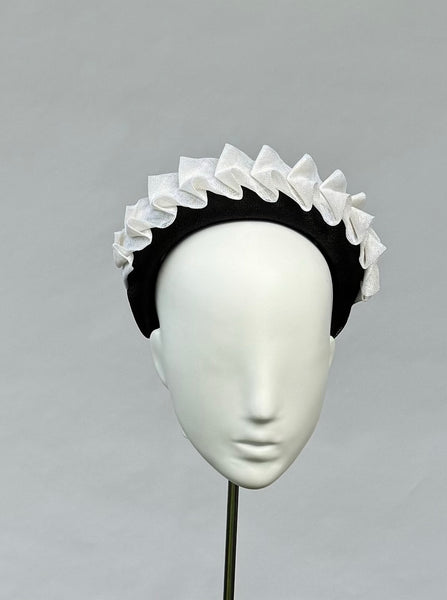 Designer hat Zig Me Zag Headband by Louise Macdonald Milliner (Melbourne, Australia)