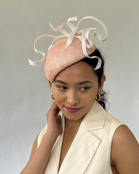 Designer hat Peachy Clichy by Louise Macdonald Milliner (Melbourne, Australia)