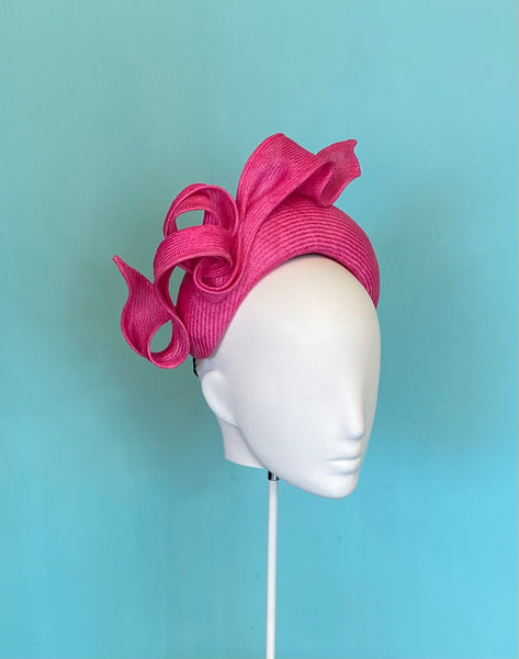 Designer hat Pink Halo by Louise Macdonald Milliner (Melbourne, Australia)