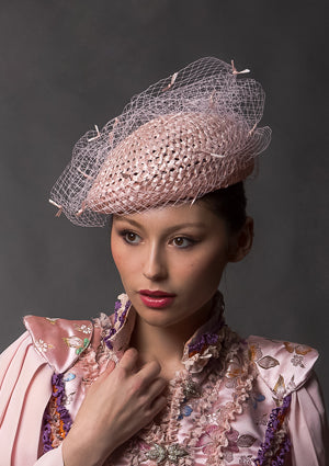 Designer hat Blush Beret by Louise Macdonald Milliner (Melbourne, Australia)