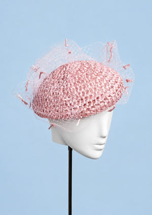 Designer hat Blush Beret by Louise Macdonald Milliner (Melbourne, Australia)