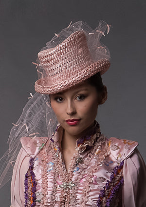 Designer hat Blush Riding Hat by Louise Macdonald Milliner (Melbourne, Australia)