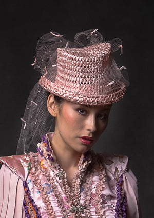 Designer hat Blush Riding Hat by Louise Macdonald Milliner (Melbourne, Australia)