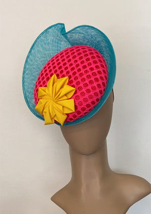 Designer hat Bright Headpiece by Louise Macdonald Milliner (Melbourne, Australia)