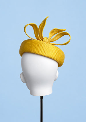 Designer hat Canary Beret by Louise Macdonald Milliner (Melbourne, Australia)