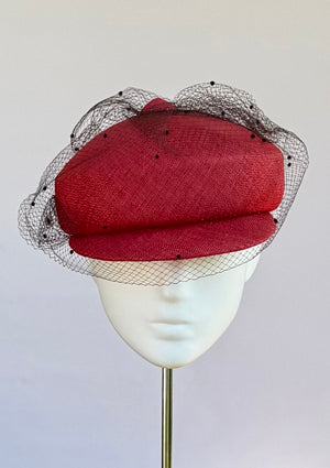 Designer hat Cinna Cap by Louise Macdonald Milliner (Melbourne, Australia)