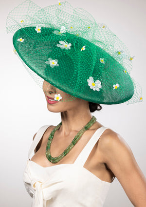 Designer hat Daisy Drama by Louise Macdonald Milliner (Melbourne, Australia)