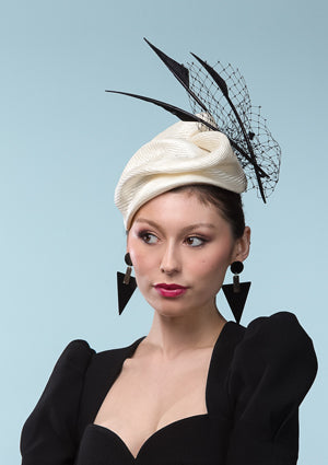 Designer hat Ivory Kiss by Louise Macdonald Milliner (Melbourne, Australia)