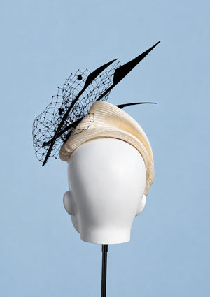 Designer hat Ivory Kiss by Louise Macdonald Milliner (Melbourne, Australia)