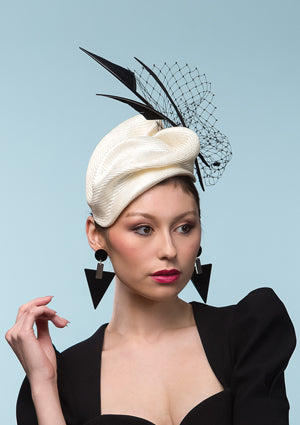 Designer hat Ivory Kiss by Louise Macdonald Milliner (Melbourne, Australia)