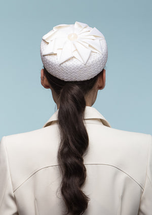 Designer hat Ivory Star by Louise Macdonald Milliner (Melbourne, Australia)