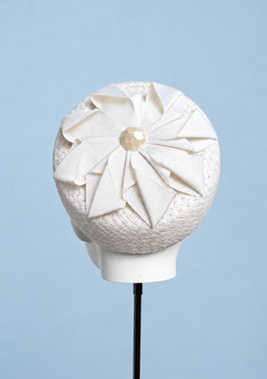 Designer hat Ivory Star by Louise Macdonald Milliner (Melbourne, Australia)