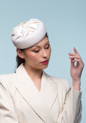 Designer hat Ivory Star by Louise Macdonald Milliner (Melbourne, Australia)