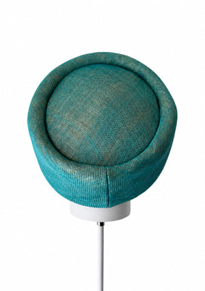 Designer hat Lagoon Pillbox by Louise Macdonald Milliner (Melbourne, Australia)