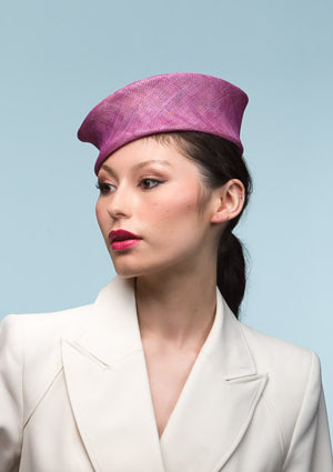 Designer hat Little Violet Pillbox by Louise Macdonald Milliner (Melbourne, Australia)
