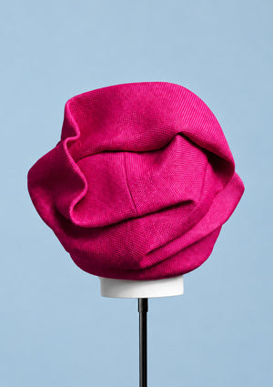Designer hat Magenta Turban by Louise Macdonald Milliner (Melbourne, Australia)