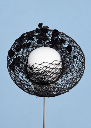 Designer hat Night Garden Breton by Louise Macdonald Milliner (Melbourne, Australia)