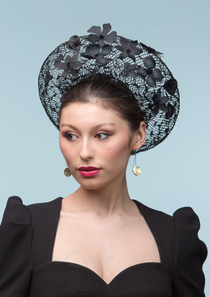 Designer hat Night Garden Breton by Louise Macdonald Milliner (Melbourne, Australia)