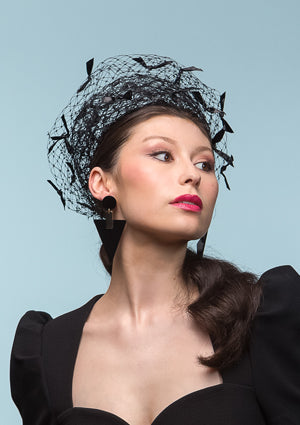 Designer hat Nightfall Ring by Louise Macdonald Milliner (Melbourne, Australia)