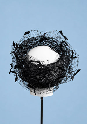 Designer hat Nightfall Ring by Louise Macdonald Milliner (Melbourne, Australia)