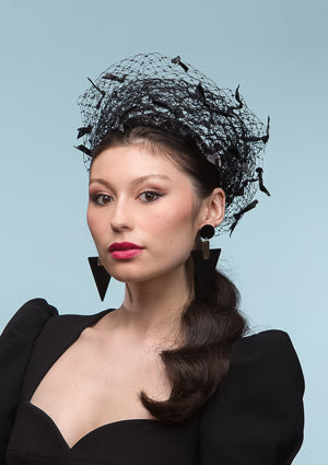 Designer hat Nightfall Ring by Louise Macdonald Milliner (Melbourne, Australia)