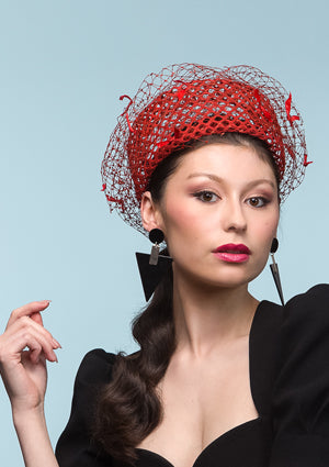 Designer hat Paprika Ring by Louise Macdonald Milliner (Melbourne, Australia)