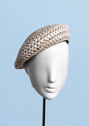 Designer hat Pearl Beret by Louise Macdonald Milliner (Melbourne, Australia)