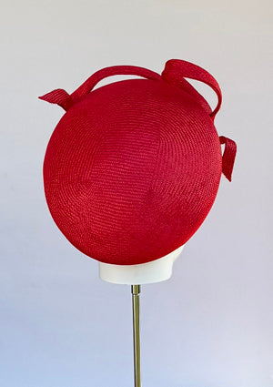 Designer hat Red Riff  by Louise Macdonald Milliner (Melbourne, Australia)
