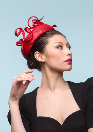 Designer hat Scarlett by Louise Macdonald Milliner (Melbourne, Australia)
