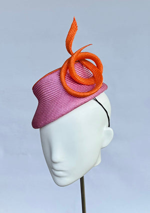 Designer hat Sunset Twist by Louise Macdonald Milliner (Melbourne, Australia)