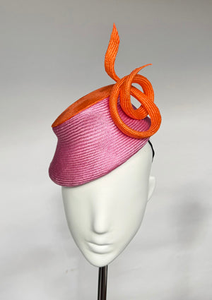 Designer hat Sunset Twist by Louise Macdonald Milliner (Melbourne, Australia)
