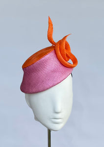 Designer hat Sunset Twist by Louise Macdonald Milliner (Melbourne, Australia)