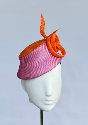 Designer hat Sunset Twist by Louise Macdonald Milliner (Melbourne, Australia)
